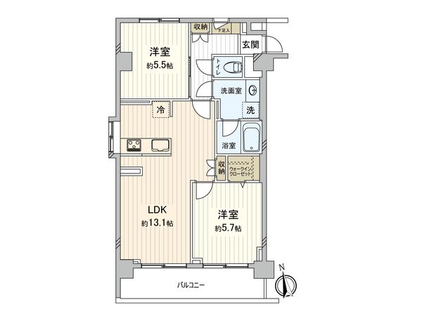 藤和池袋コープ 間取図(平面図)