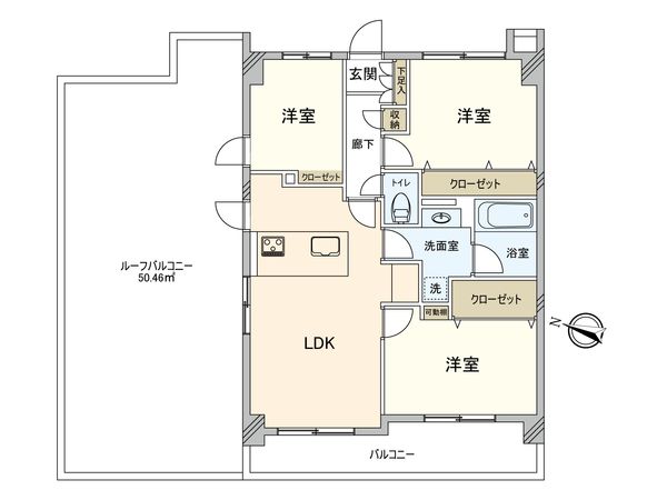 マートルコート板橋泉 間取図(平面図)