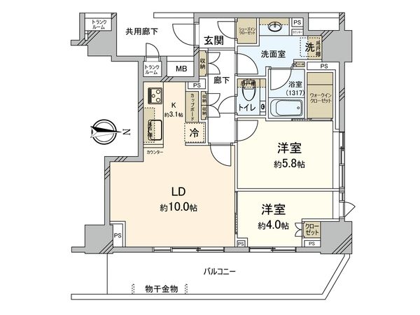 Brillia Tower池袋West 間取図(平面図)