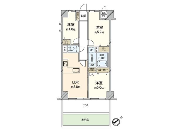 シーアイマンション池袋西 間取図(平面図) シーアイマンション池袋西 間取図(平面図)