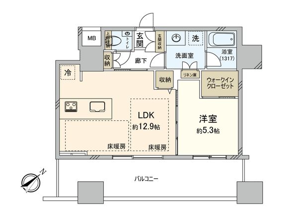 エアライズタワー 間取図(平面図)