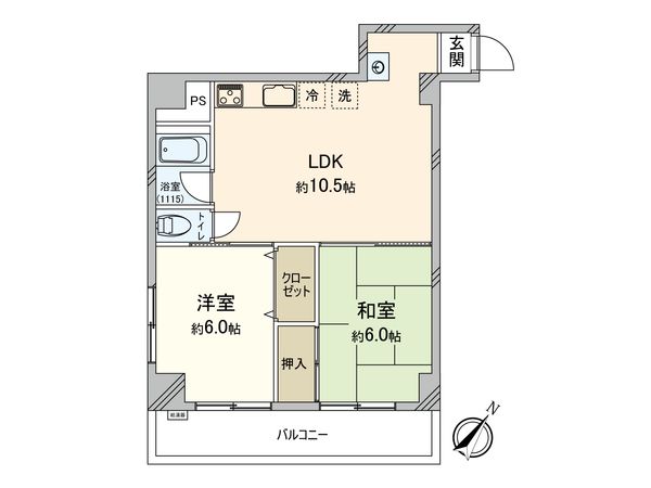 ワコー大塚マンション 間取図(平面図) ワコー大塚マンション 間取図(平面図)