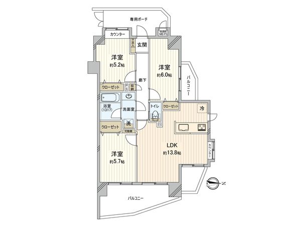 ライオンズステーションプラザ新大塚 間取図(平面図) 間取図(平面図)