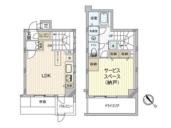 セザール高輪 間取図(平面図)