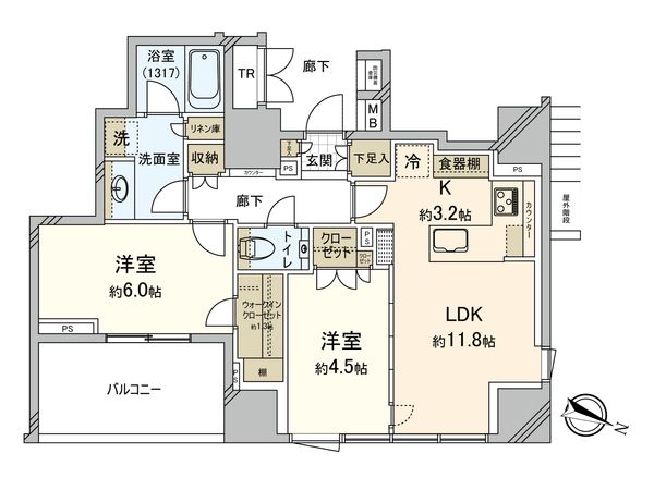 パークホームズ南池袋 間取図(平面図)