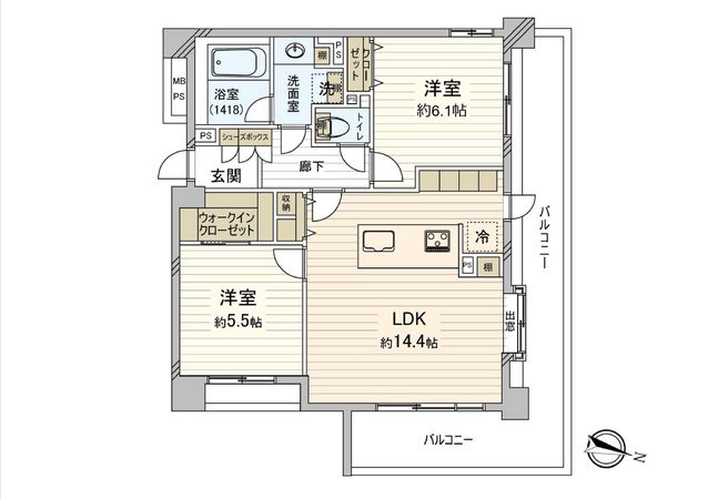 クリオ大塚壱番館 間取図(平面図) クリオ大塚壱番館 間取図(平面図)
