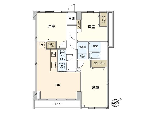 カクエイ・ハイホーム 間取図(平面図)