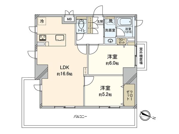 ルイシャトレ新大塚 間取図(平面図) 間取図(平面図)