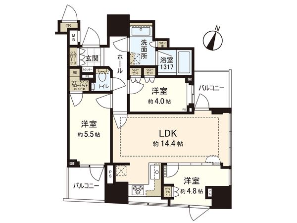 パークホームズ南池袋 間取図(平面図) パークホームズ南池袋 間取図(平面図)