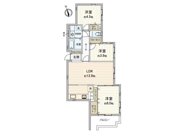 椎名町パーク・ホームズ 間取図(平面図)