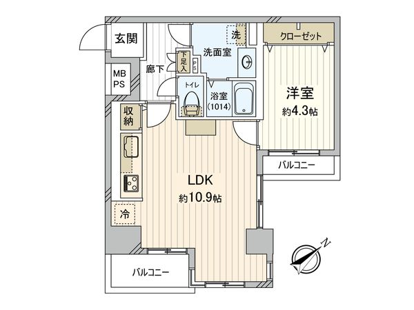 サンコート池袋 間取図(平面図) 間取図(平面図)