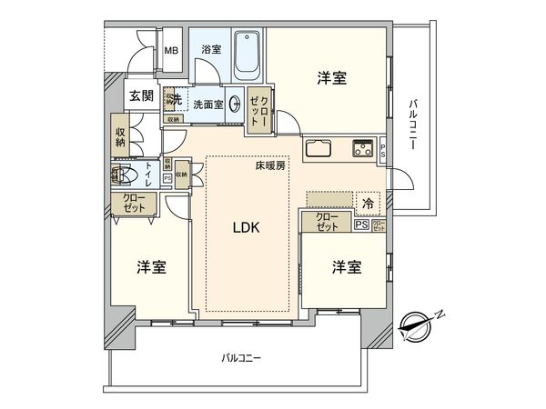 イトーピアマイズ池袋 間取図(平面図)