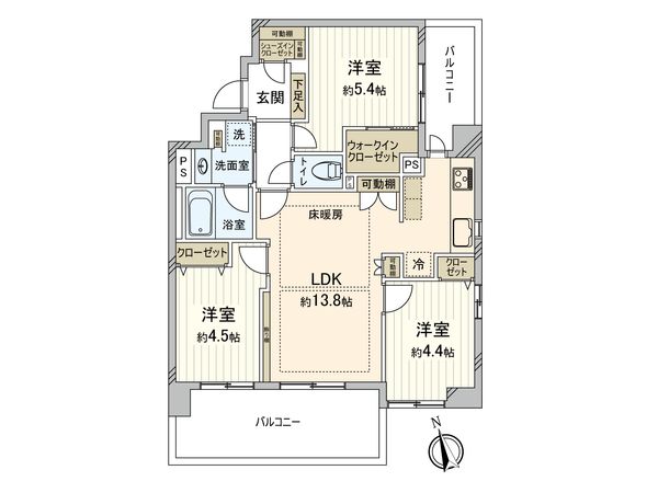イトーピアマイズ池袋 間取図(平面図)