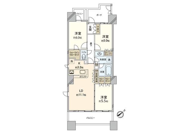 上池袋タワーレジデンス 間取図(平面図)