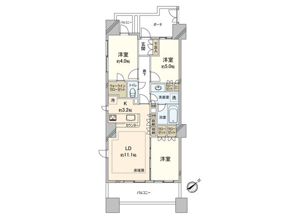 上池袋タワーレジデンス 間取図(平面図)