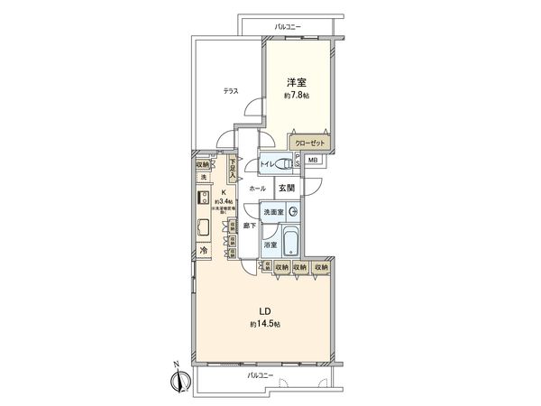 パーク・ハイム中落合二丁目 間取図(平面図) 間取図(平面図)