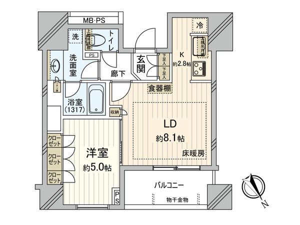 パークタワー池袋イーストプレイス 間取図(平面図)