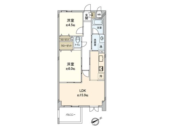 エクセル立教前 間取図(平面図)