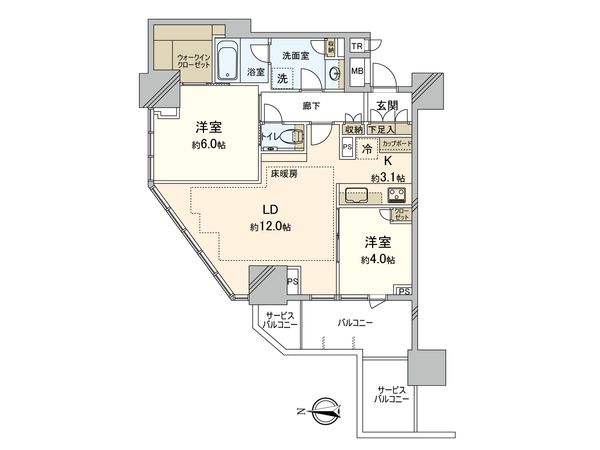 Brillia Tower池袋West 間取図(平面図) Brillia Tower池袋West 間取図(平面図)