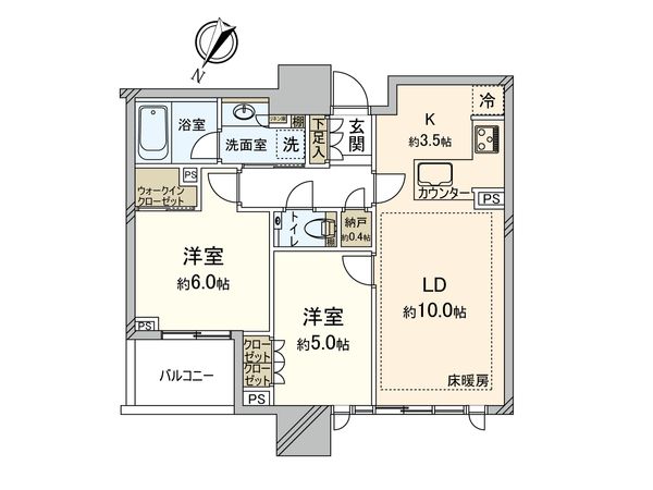 グランドミレーニア 間取図(平面図)