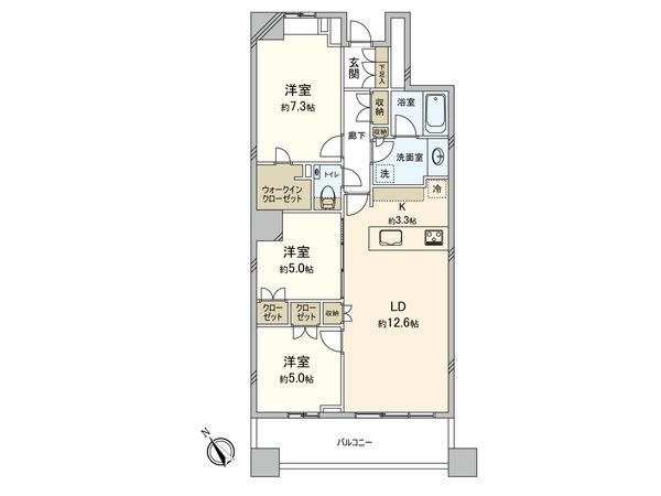 エアライズタワー 間取図(平面図)