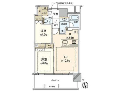 グランドシティタワー池袋 間取図(平面図) 間取図(平面図)