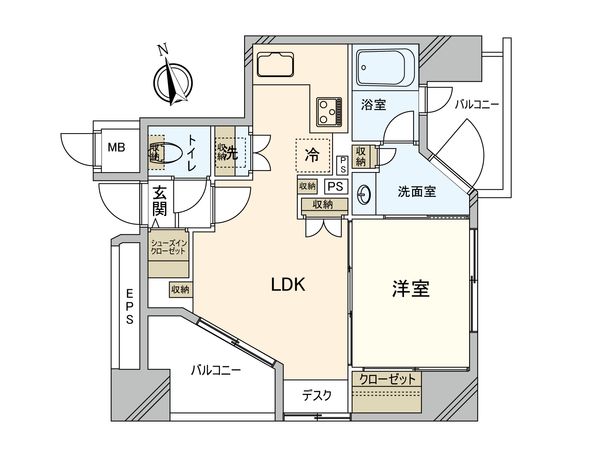 イトーピアアルファシティ池袋 間取図(平面図)