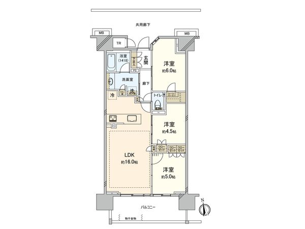 Brillia City西早稲田 間取図(平面図)