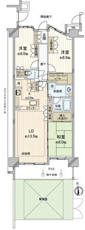 ルネ花小金井 間取図(平面図) ルネ花小金井 間取図(平面図)