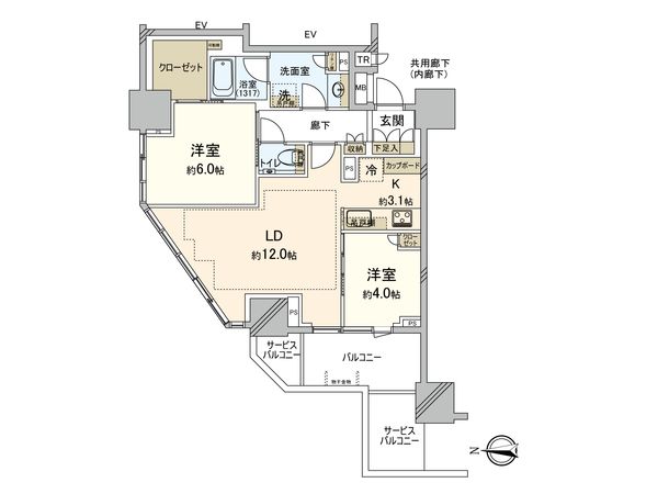 Brillia Tower池袋West 間取図(平面図) Brillia Tower池袋West 間取図(平面図)
