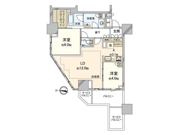 Brillia Tower池袋West 間取図(平面図) Brillia Tower池袋West 間取図(平面図)