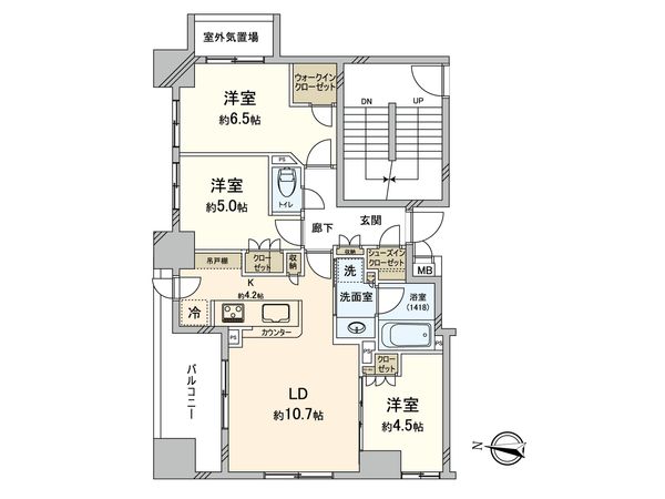 プレミスト大山 間取図(平面図) プレミスト大山 間取図(平面図)