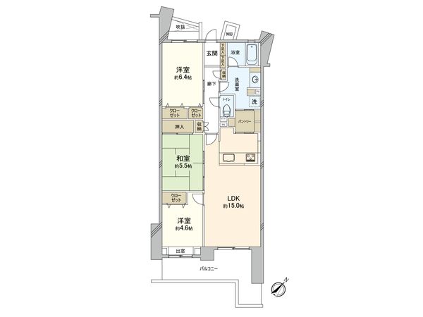 パークシティひばりが丘 間取図(平面図) パークシティひばりが丘 間取図(平面図)