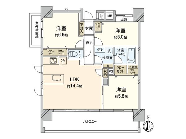 リスタ東武練馬アソシア 間取図(平面図) リスタ東武練馬アソシア 間取図(平面図)