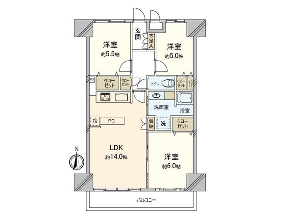 目白ガーデニア 間取図(平面図) 目白ガーデニア 間取図(平面図)