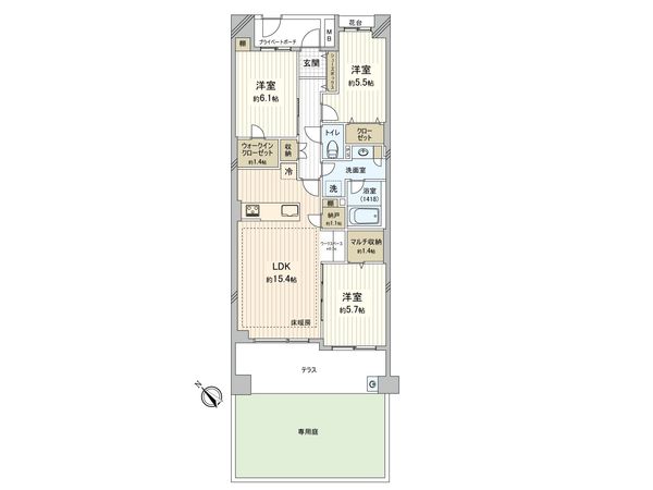 パークホームズ上板橋ヒルトップレジデンス 間取図(平面図) パークホームズ上板橋ヒルトップレジデンス 間取図(平面図)