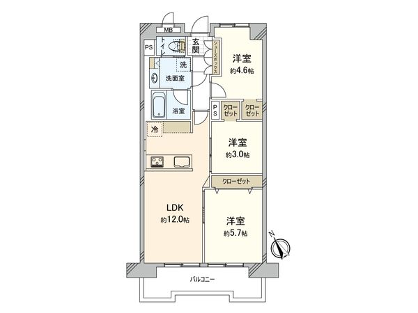 成増ローヤルコーポ 間取図(平面図) 成増ローヤルコーポ 間取図(平面図)