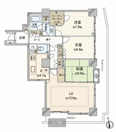 池袋パークタワー 間取図(平面図)