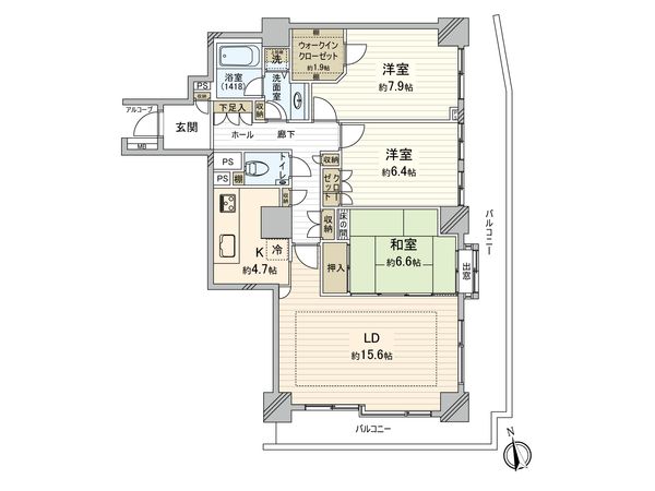 池袋パークタワー 間取図(平面図)