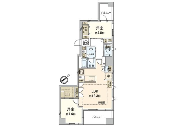 アトラス大塚南 キューブコート 間取図(平面図) 間取図(平面図)