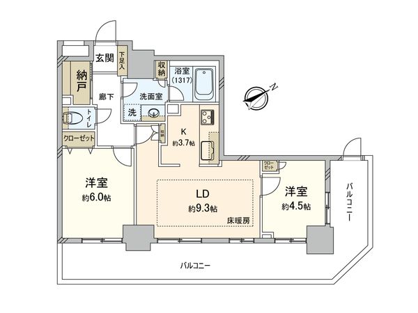 ライオンズタワー池袋 間取図(平面図)