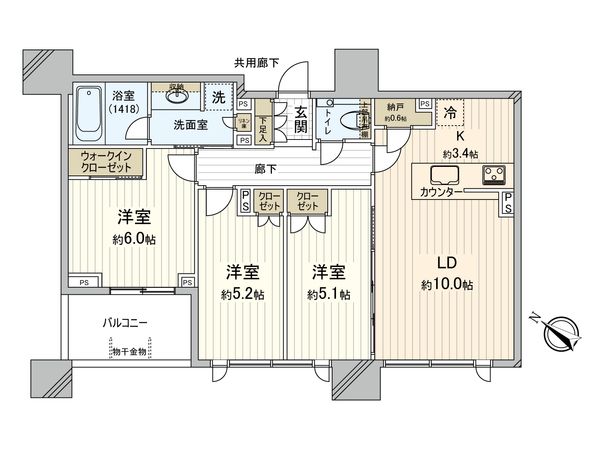 グランドミレーニア 間取図(平面図) グランドミレーニア 間取図(平面図)