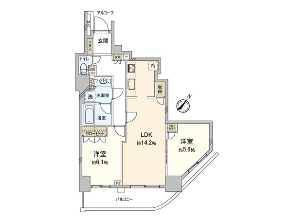 ステーションフロントタワー 間取図(平面図)