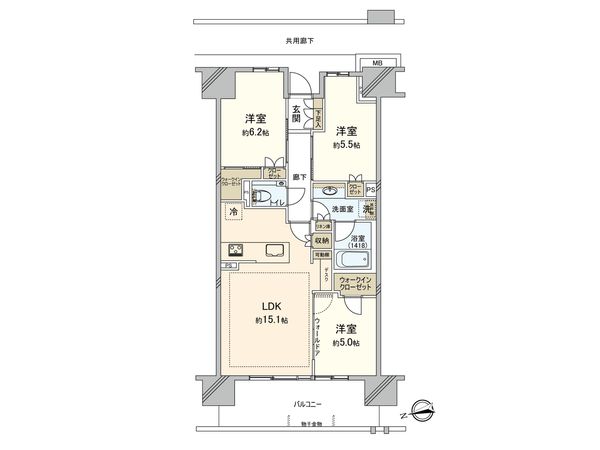 Brillia City西早稲田 間取図(平面図) Brillia City西早稲田 間取図(平面図)