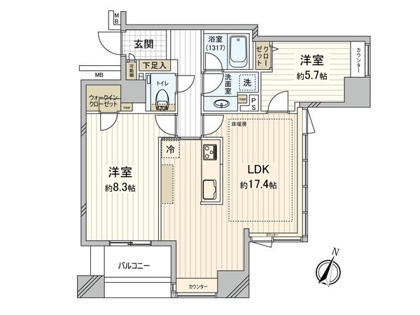目白プレイスタワー 間取図(平面図)