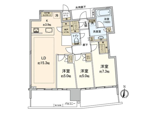 Brillia Tower 池袋 間取図(平面図)