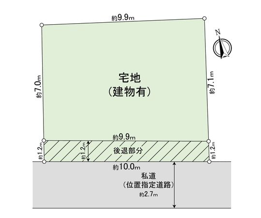 西ケ原2丁目土地 区画図