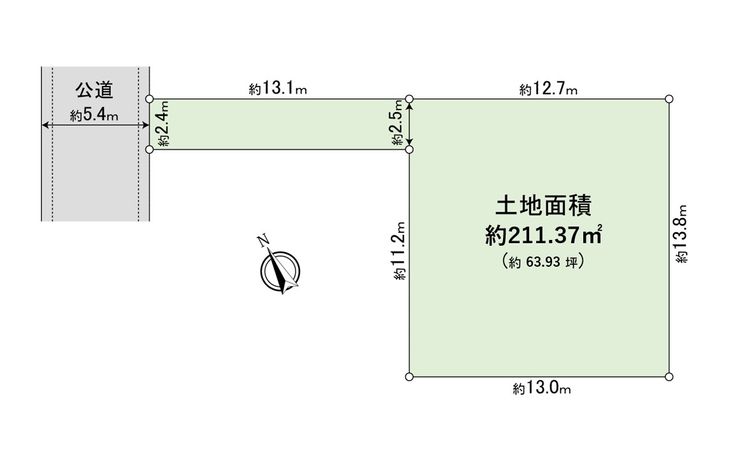 豊島区駒込4丁目 土地 区画図