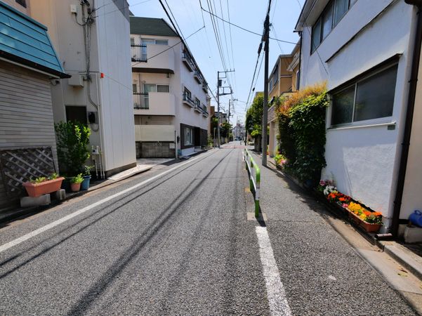 文京区千石三丁目 土地 前面道路含む外観