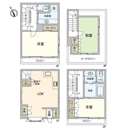 本駒込5丁目 戸建 間取図(平面図)